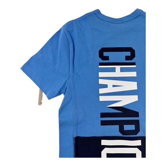 New Champion Life Men Blue T-Shirt Crew Neck Short Sleeve Shift Tee US XS - Picture 4 of 7